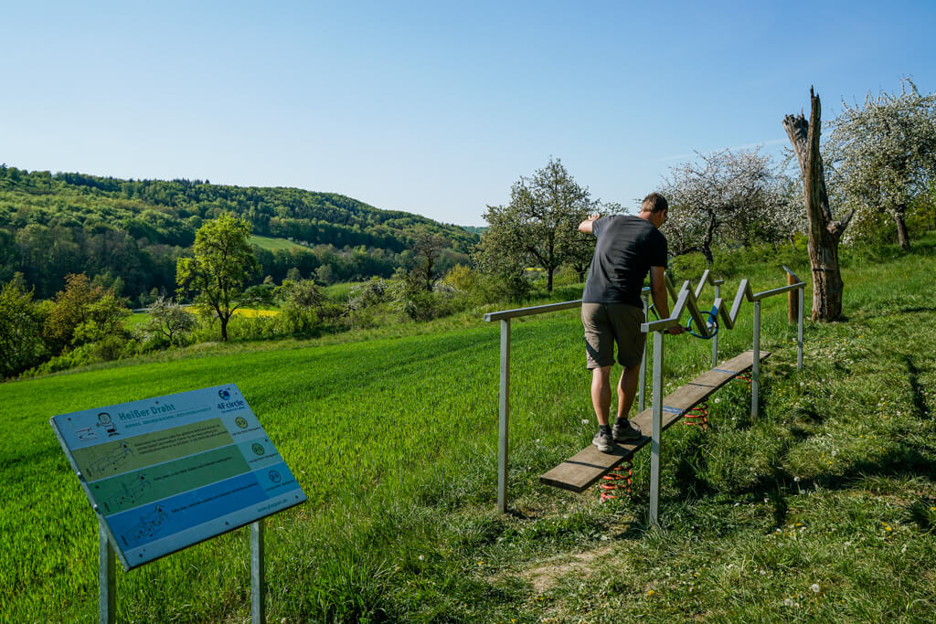 Station auf dem Generationenpfad Jeudenstein in Dörzbach an der Jagst in Hohenlohe