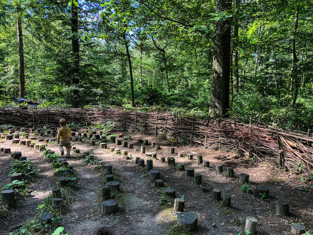 Labyrinth auf dem Walderlebnispfad Heilbronn