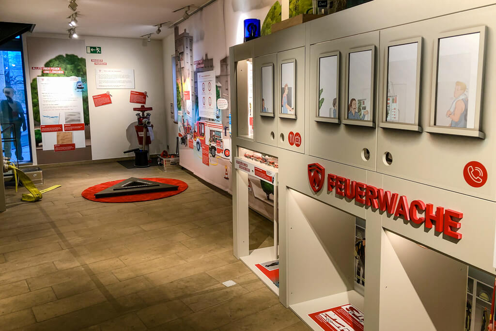 Feuerwache in der Blaulicht Ausstellung im Museum in Neckarsulm